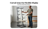 Adjustable RC Plane Storage Rack Space Saving RC Airplane Storage Rack High Load Capacity Model Airplane Display Stand Heavy-Duty Construction for Hobbyists, Indoor, Hobby Room, Showroom, Garage