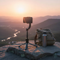 Gimbal Stabilizer Selfie Stick Portable Handheld Phone Gimbal Extendable Selfie Stick Tripod Horizontal & Upright
