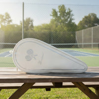 Shielding Tennis Racket Cover Bag Portable Tennis Racket Cover with Shoulder Strap Zippered Slim for Commuters, Club Play, Tournaments