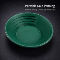 Gold Washing Pan for Sand Gravel, Lightweight Panning Kit for Outdoor, Manual Si #variant:350*76mm