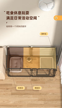 跨境批发狗围栏室内防越狱宠物笼子中小型犬隔离训练厕所狗窝栅栏