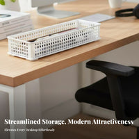 Partitiunitd Storage Tray Minimalist and design Multi-Compartment Statiunitry Holder