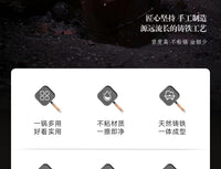 铸铁煎蛋锅三合一早餐锅鸡蛋汉堡锅无涂层不粘锅平底锅三孔设计