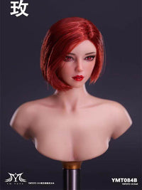 现货YMTOYS 1/6 女兵人亚洲女头雕玫YMT084 适合女兵人包胶女素体