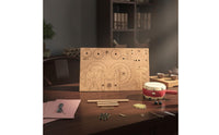Great Gift Ancient Chinese Drum Cart Model Stress Relief Wooden Odometer Cart Kit Historical Reproduction Educational Toy for Hobbyists