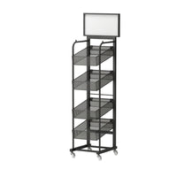 Umbrella Display Rack Slim Rolling Umbrella Rack Practical for Shop Owners