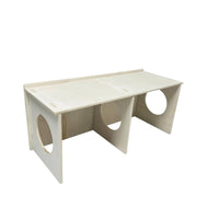 Hamster Hideout Platform Even Top Wooden Shelter Box Accessible Underside