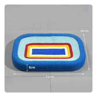 Oval Feline Scratcher Bed Wear-Resistant Large Feline Scratcher Bed No Shedding