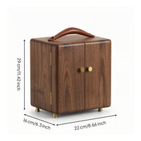 Jewelry Cabinet with Side Doors Multipractical Jewelry Armoire with Drawers Portable Furniture for Women, Vanity, Dresser, Bedroom