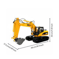 RC Digger Toy 360° Rotation Alloy Digger Toy Lights and Sounds for Outdoor