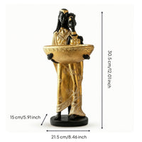 Couple Sculpture with Base Modern Lover Statue Abstract for Shelf, Homeowners