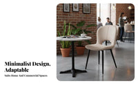Minimalist Design Upholstered Cutout Chair Streamlined Shape Household Furniture High-Resilience Cushion Accent Seat Ergonomic Design for Restaurant Owners, Interior Designers, Dining Room, Hotel, Kitchen, Home Office