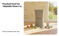 Thickened Sturdy Round Stackable Seat Strong Load-Bearing Low Stool Portable Footrest Stable Base for Children, Adults, Parents, Bathroom, Entryway, Living Room, Bedroom