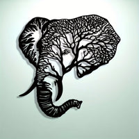 Metal Elephant Wall Art Elephant Wall Sculpture Lightweight Home Decoration for Living Room