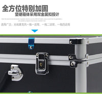 一拖二一拖四无线话筒铝箱麦克风铝合金箱子手提航空箱防震加固款.