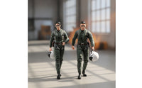 Pilot Model with Helmet Lifelike Miniature Sturdy for Desk