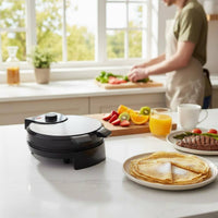 Multi-Purpose Electric Flatbread Appliance Easy to Clean Non-Stick Pancake Appliance Stable Base Electric Tortilla Press