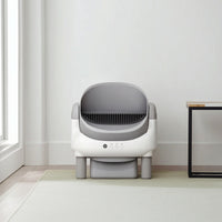 Open-Top Automatic Litter Box Electric Self-Cleaning Cat Litter Box Pet Supply Handsunattended Low Maintenance for Indoor