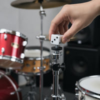 Dice Cymbal Nut with Felt Washer Threaded Cymbal Topper Compact Hardware for Drummers, Practice Setup