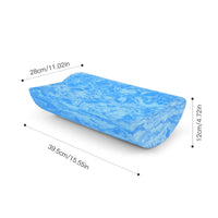 Puffy-Shaped Balance Rocker Marbled Mind-Body Practice Block with Curved Bottom Portable Exercise Wedge Stable for Yogis