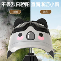Helmet Phone Mount for Electric Motorcycles and Bicycles with Sun Shade for Delivery Riders