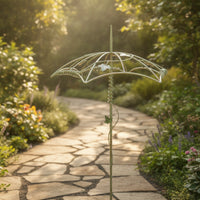 Umbrella Trellis Metal Plant Support with Canopy Space-Saving for Patio, Balcony