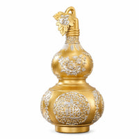 Lustrous Resin Figurine Gold Decorative Ornament Glossy Tabletop Sculpture Ornamental for Living Room