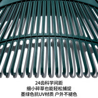 24齿落叶耙扒草耙园林农用工具多功能加厚胶耙搂草耙子塑料草耙