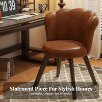 Scalloped Back Vanity Chair Comfortable for Long Sitting Home Furniture