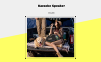 Waterproof portable bass speaker