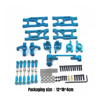 Front Rear Swing Arm Tie Rod Set Lightweight Shock Absorption Arm Steering Joint Kit Crash Resistant Aluminum Alloy RC Car Modification Parts