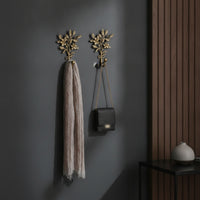 Wall Hook with Branch Motif Antique Gold Tree Branch Wall Hook Compact