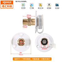 IQIHUI RV City Water Inlet Brass Check Valve Fill Port for Recreational Vehicles