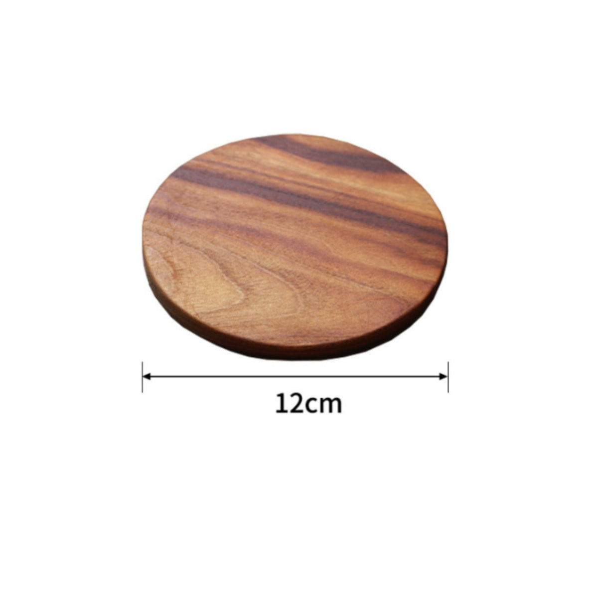 Wooden hot Pad Trivet Smooth Finish Round Wooden Heat Pad Non-Slip Coaster for Kitchen