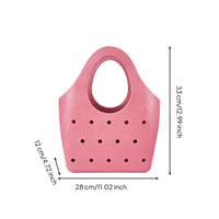 Customizable EVA Tote Bag Washable Tote Bag with Holes Structured Sturdy for Beach