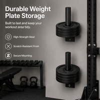 weight plate storage posts