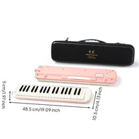 Easy to Carry 37-Key Melodica Beginner Friendly Student Melodica Clear Sound Portable Keyboard Wind Instrument Lightweight for Students, Beginners, Practice