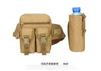 Tactical Lure Waist Pack - Waterproof Detachable Water Bottle Bag