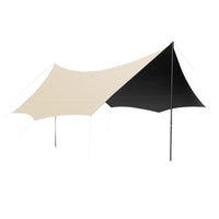 Hexagonal Tarp Tent for Outdoor Camping and Picnics with Sun and Water Protection