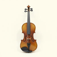 Handmade Craftsmanship Natural Finish Violin Good Sound Quality Solid Wood Violin Hand Carved Quiet Practice for Beginners