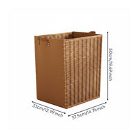 Foldable Laundry Basket Reinforced Rectangular Laundry Basket Side Handles