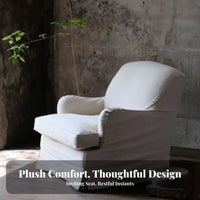 3-Seater Sofa Wabi-Sabi Aesthetic Couch Removable and Cleanable Cover Easy to Clean for Interior Designers, Families, Hotel