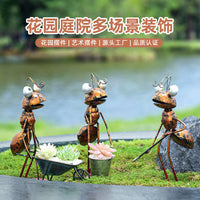 Iron Ant Succulent Planter Ornament for Home and Garden