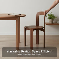 Curved spine Wooden Chair Rounded Edges Seating Furniture Supportive spinerest