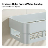 Adhesive Shower organizer No Drilling Multi-Tier surface Organizer Space-Saving