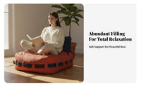 Teardrop Bean Bag Chair Space-Saving Floor Sofa Fashionable Design No Assembly Required for Adults, Students, Bedroom, Balcony