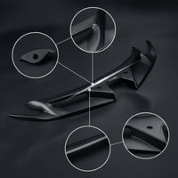 Symmetrical Front Wind Wing Fairing Aerodynamic Motorcycle Front Fairing with Mounting Holes Downforce Winglet Stable for Track Days