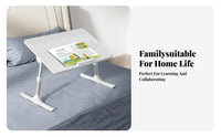 Foldable Laptop Table Height Adjustable Bed Tray Multi-Functional for Sofa, Kids