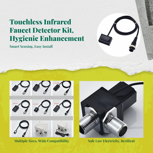 Contactless Faucet Motion Detector Box, Automatic Induction Replacement Part, Bathroom Sink, Motion Activated
