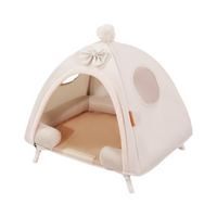 Foldable elevated dog bed, washable